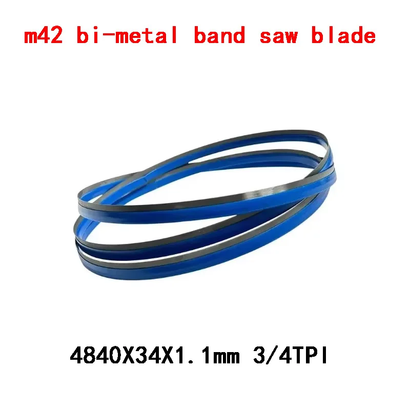 10pcs M42  Bi Metal Bandsaw Blades 4840 34 1.1 3/4 TPI Teeth for Bimetallic Metal Cutting