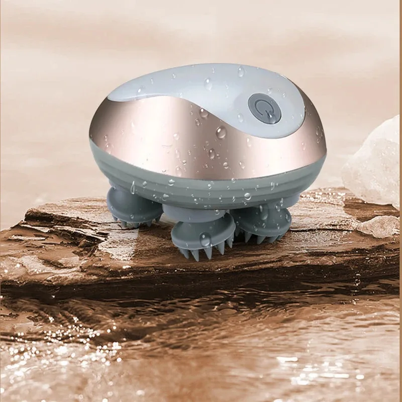 Mini Head Massager Magnetic Rechargeable Massager Electric Scalp Kneading Multifunction Physiotherapy Instrument