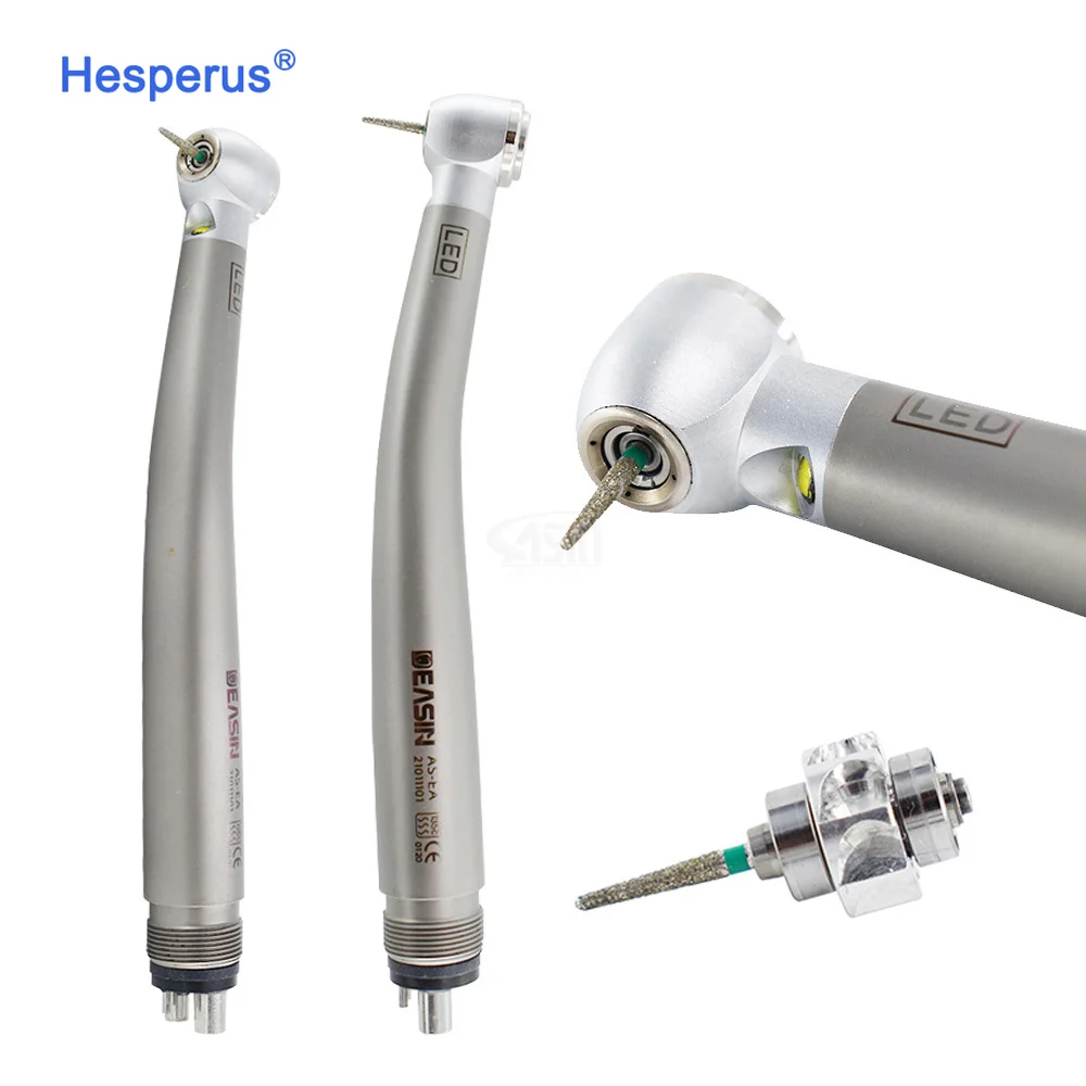 Den tal led High Speed Handpieces Single Water Spray Turbine dent istry Tools Aluminum Alloy 2/4 Holes Den tal Handpiece