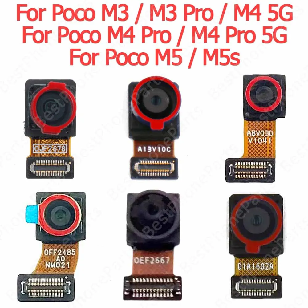 Front Camera For Xiaomi Poco M3 M4 Pro 5G M5 M5s Frontal Selfie Camera Module