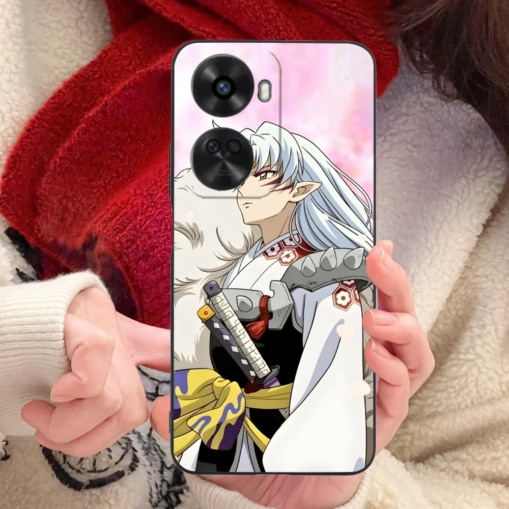 Inuyasha Sesshoumaru Mobile Cell Phone Case for Huawei Nova 12 11 10 9 8 7 Pro SE 5G Black Soft Phone Cover Shell