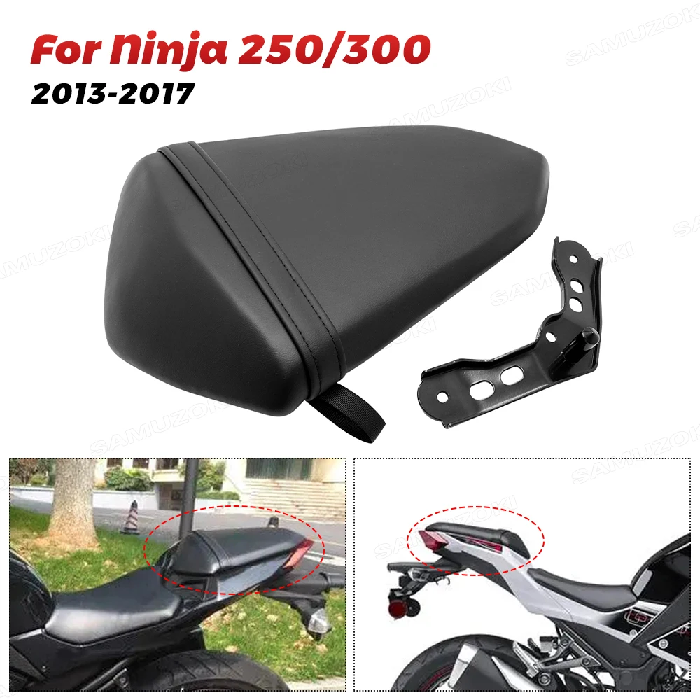 

For Kawasaki Ninja 250 300 EX250L EX300 2013-2016 2014 2015 2016 2017 Rear Seat Passenger Pillion