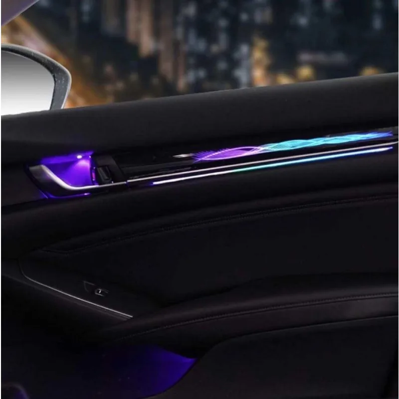 10th 2018-2022 Car Inner Ambient Lights Multi Color Lamp Interior Mood Ambient Lighting LED Atmosphere Lamp