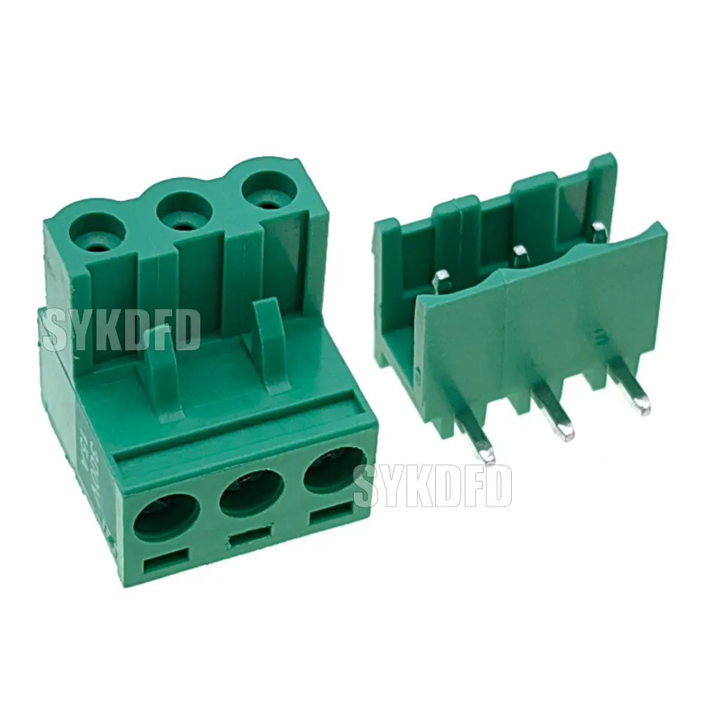 2/3/4/5/6/7/8/9P الملعب 5.08 مللي متر المسمار المكونات في PCB محطة كتلة 2EDGK 2EDGRC إغلاق الزاوية ذكر/أنثى موصل قابل للتوصيل