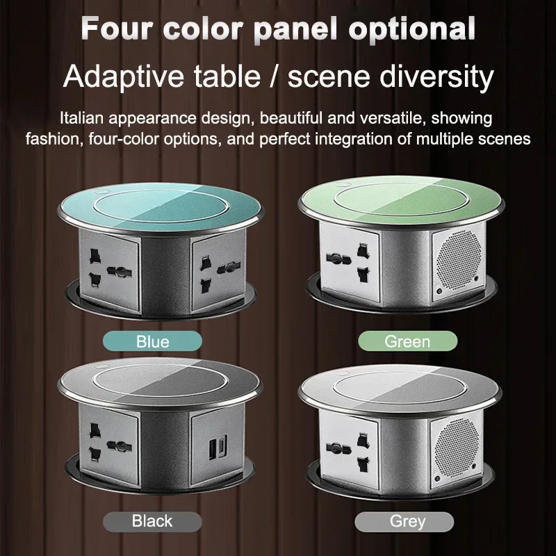 YINKA ذكي مقبس رفع كهربائي جزءا لا يتجزأ من طاولة المطبخ الجدول ثقب جزيرة قابس طاقة المقبس لوحة توصيل غير مرئية