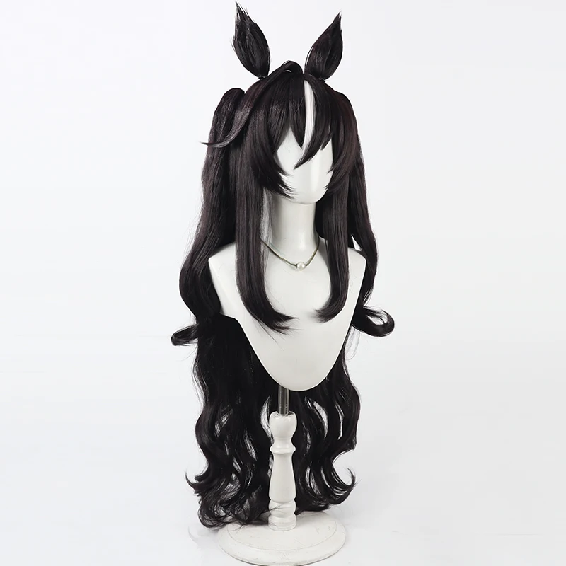 Game Uma Musume Pretty Derby  Vivlos Voyage Etincelant Cosplay Wig Ears Tail Halloween Party Costume Prop Synthetic Hair Heat