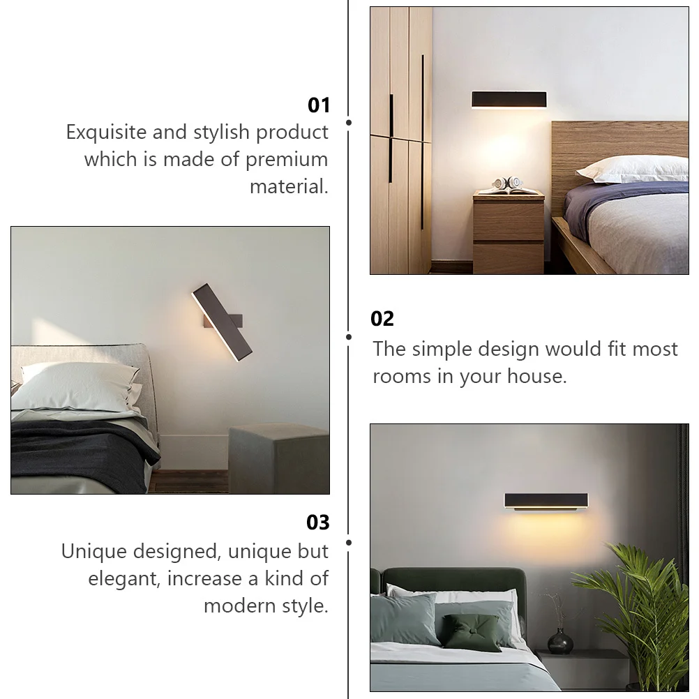 

1pc Rotating Lamp Interior Light Living Room Wall Light Bedside Hallway Interior Decoration Home Wall Mounted Lamp