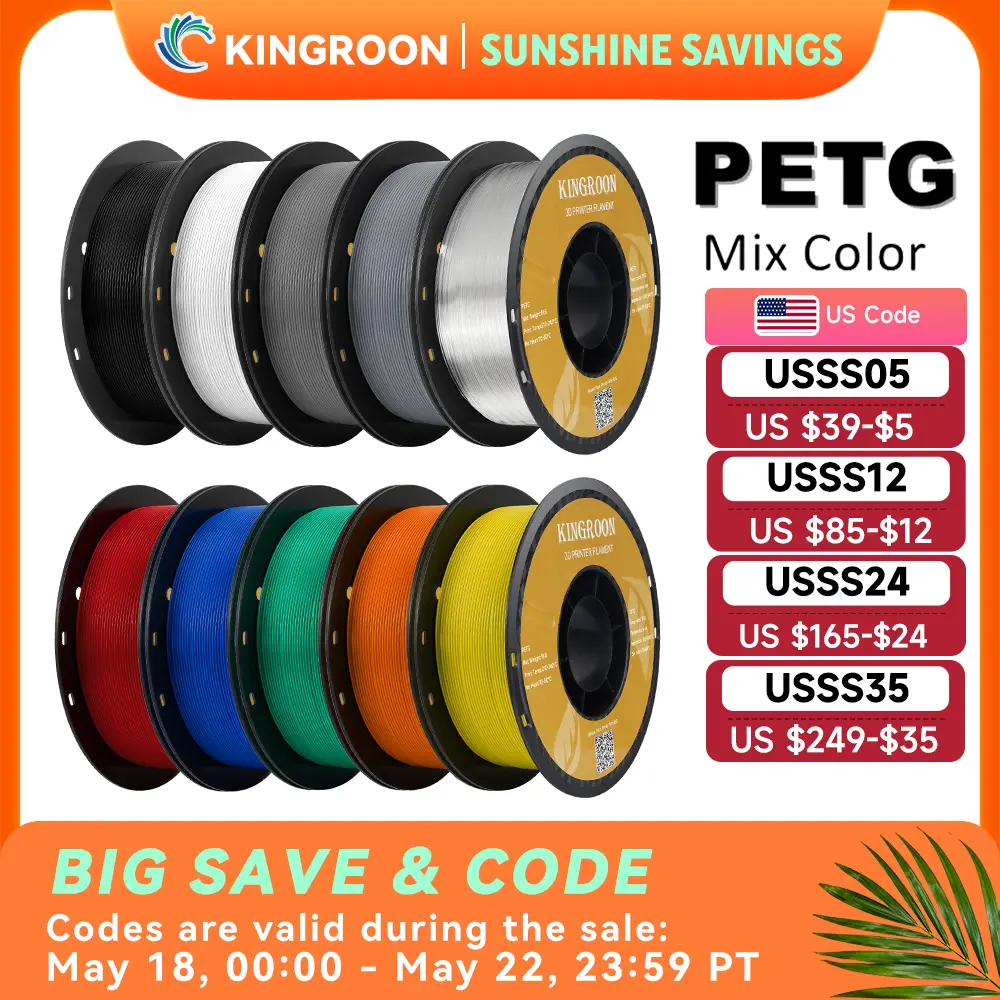 פילמנט PETG להדפסת תלת-ממד מבית Kingroon