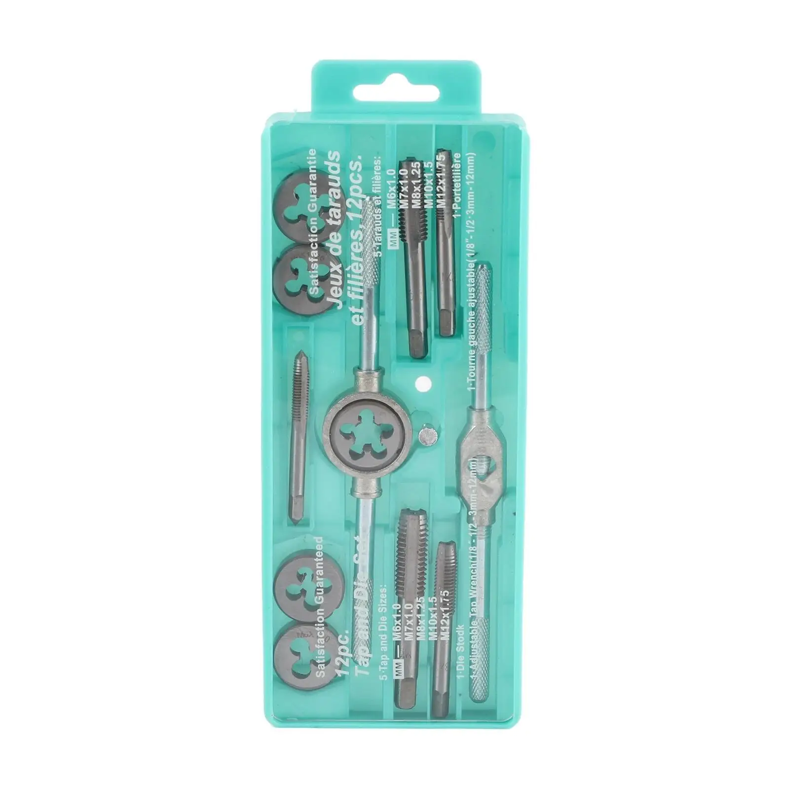 Conjunto de torneira multifuncional de 12 peças-aço alto, ferramentas resistentes ao desgaste para manutenção