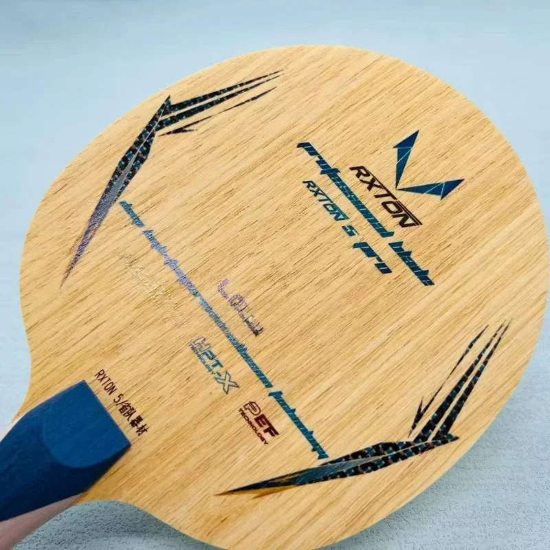 Raquette de Tennis de Table LOKI-RXTON 5pro, plaque inférieure, qualité professionnelle, bois offensive de Type 5, 2 charbon