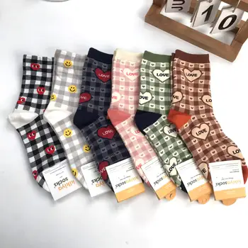 全新高筒襪 女士設計師奢華絲襪 全棉刺繡字母條紋中筒純色寬鬆襪 10 最佳銷售 寬鬆的襪子 - №10