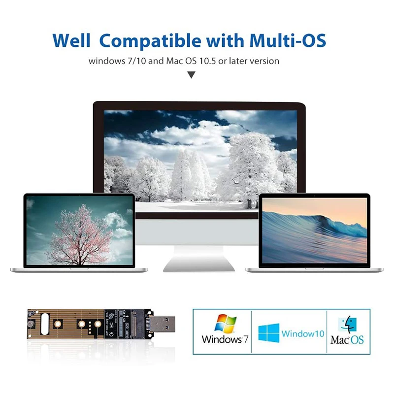 Placa adaptadora tipo-a de alto desempenho, dois em um, ssd, estado sólido, troca quente, usb3.1, conversor interno, cartão adaptador m.2 usb3.1