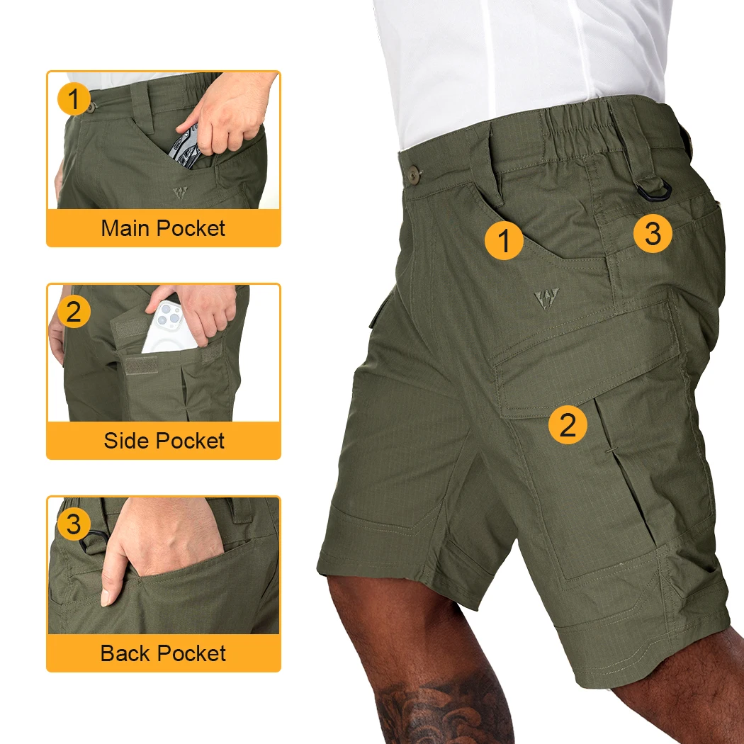 Imagem -04 - Idogear Shorts Cargo Tático Masculino Calças Esportivas Camufladas Casuais Respiráveis Verão 3212