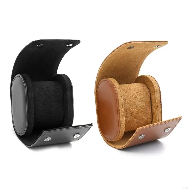 85LF Single Watch Travel for Case Pu Leather Watches Storage Portable Watch for Protection for Case Fits All Wristw