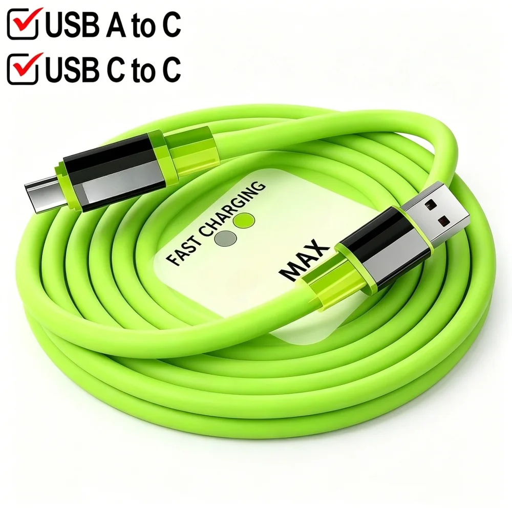 USB C To C Data Cable PD Fast Charging Charger Line for IPhone17 Samsung Xiaomi OPPO 0.3m/1m/1.5m/2m Dual Type C QC3.0 Cord