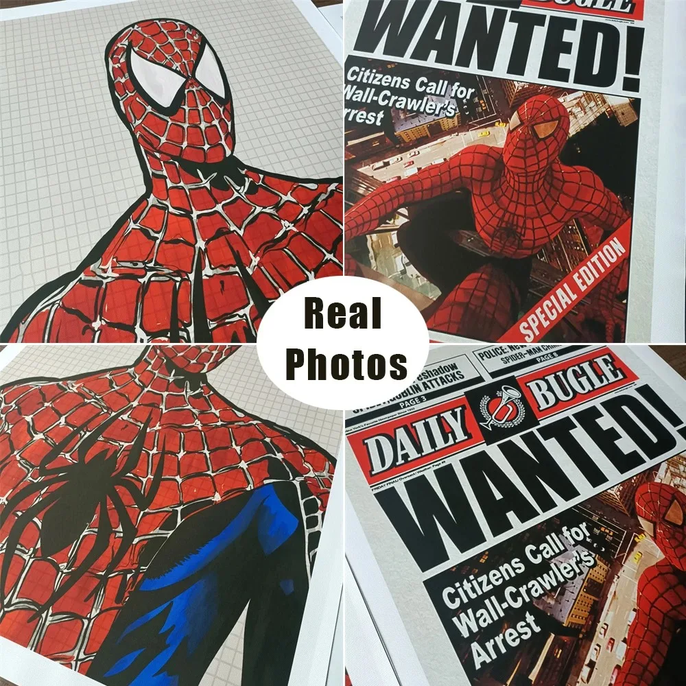 ディズニースパイダーマンキャンバスペイント、毎日の新聞のポスターとプリント、家の映画、hdウォールアート、部屋の装飾