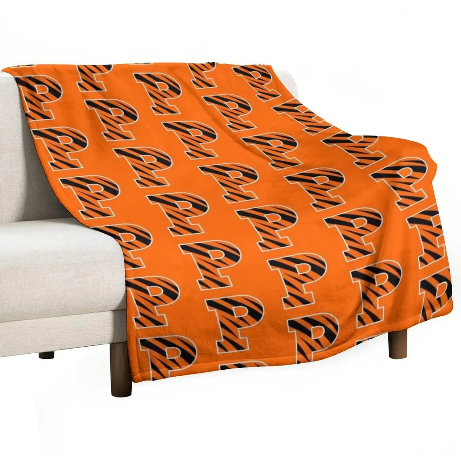 

Original Logo Princeton Tigers Throw Blanket Flannel Fabric Cute Blankets