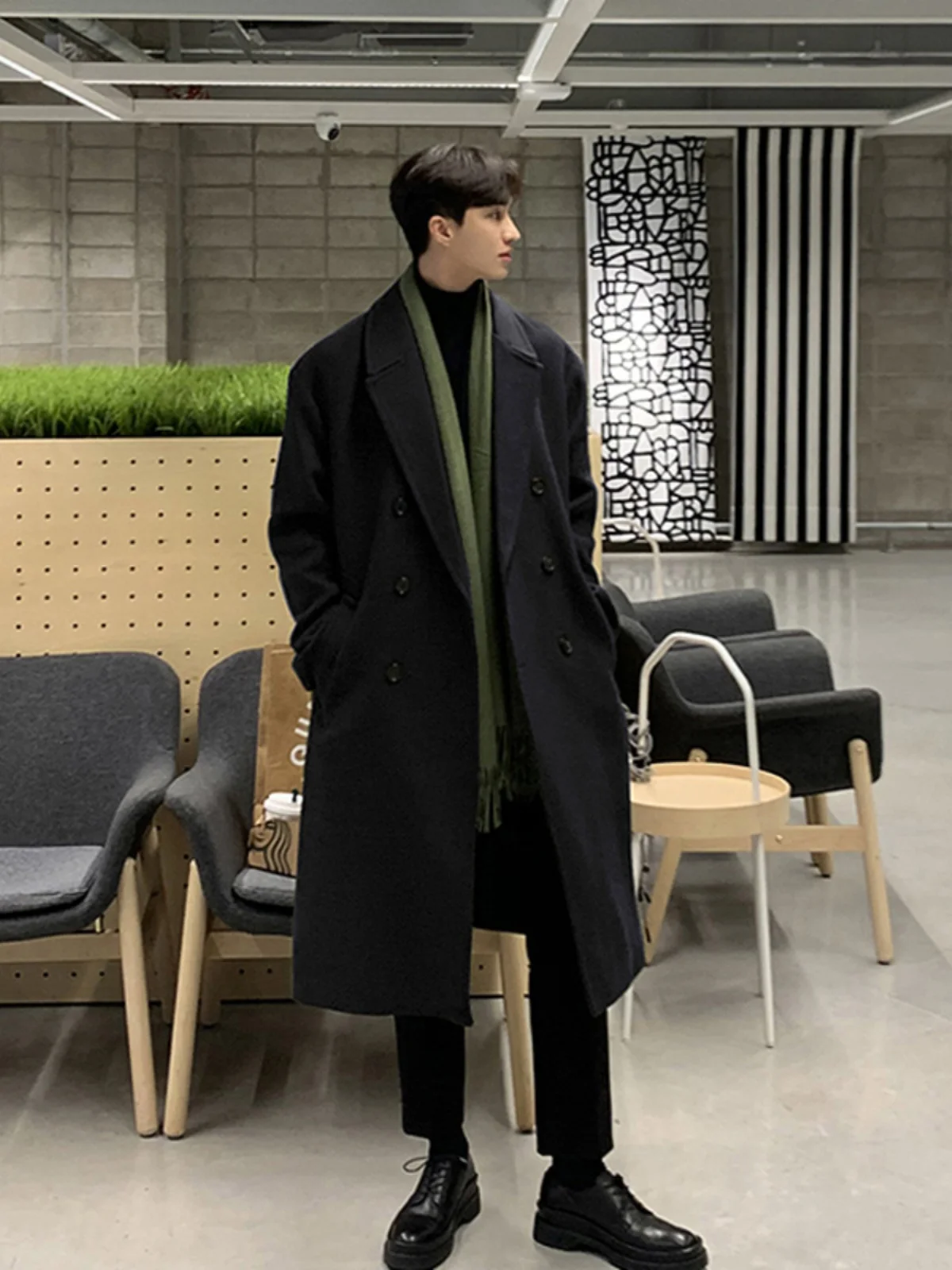 

Wool Blend Coat Coats And Mixtures Mans Thick Dense Solid Substantial Heavy Weighty Massive Ponderous Bulky Leaden Hefty Sturdy