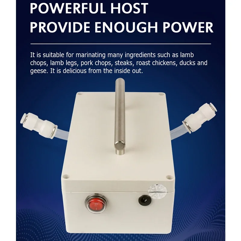 Electric Saline Injection Pump Meat Pickling Machine Electric High Pressure Bacon Pump Gun Meat Marinated Syringe Saline Syringe