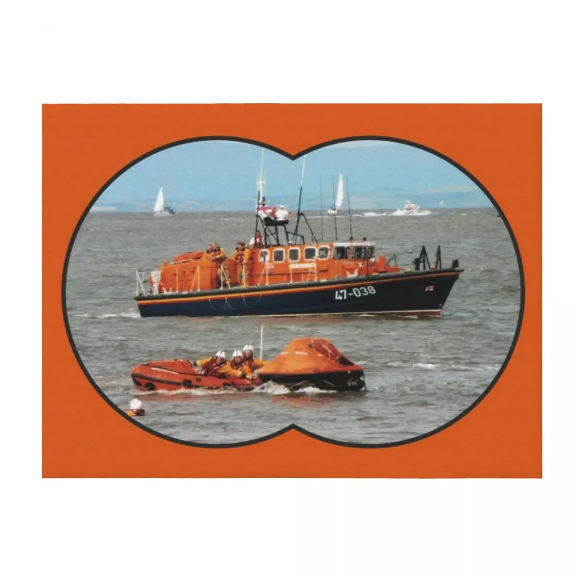 

Lifeboat Day Throw Blanket halloween Loose Warm Flannel Blankets