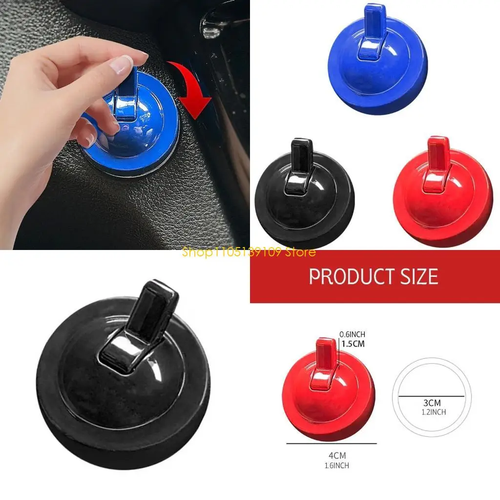 ปุ่มเริ่มสวิตช์สวิตช์จุดระเบิดฝาครอบอุปกรณ์ป้องกันอัตโนมัติการกดแบบสากลไปยังสติกเกอร์ฝาครอบปุ่มเริ่มต้นสำหรับรถยนต์