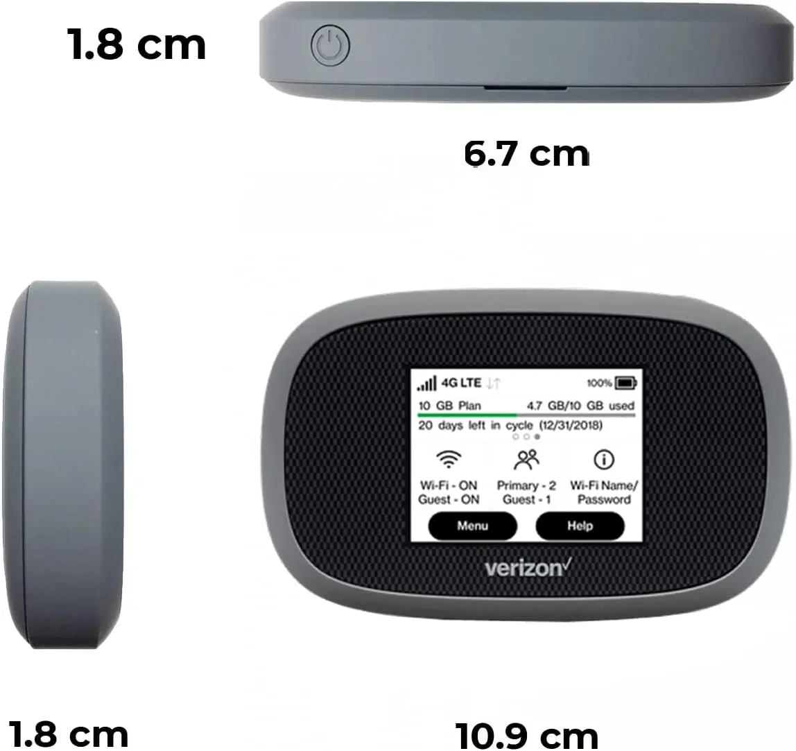 Verizon Jetpack Hotspot WiFi Device - 4G LTE MiFi 8800L  Mobile Hotspot Device Portable WiFi Hotspot Hot Spots for WiFi with