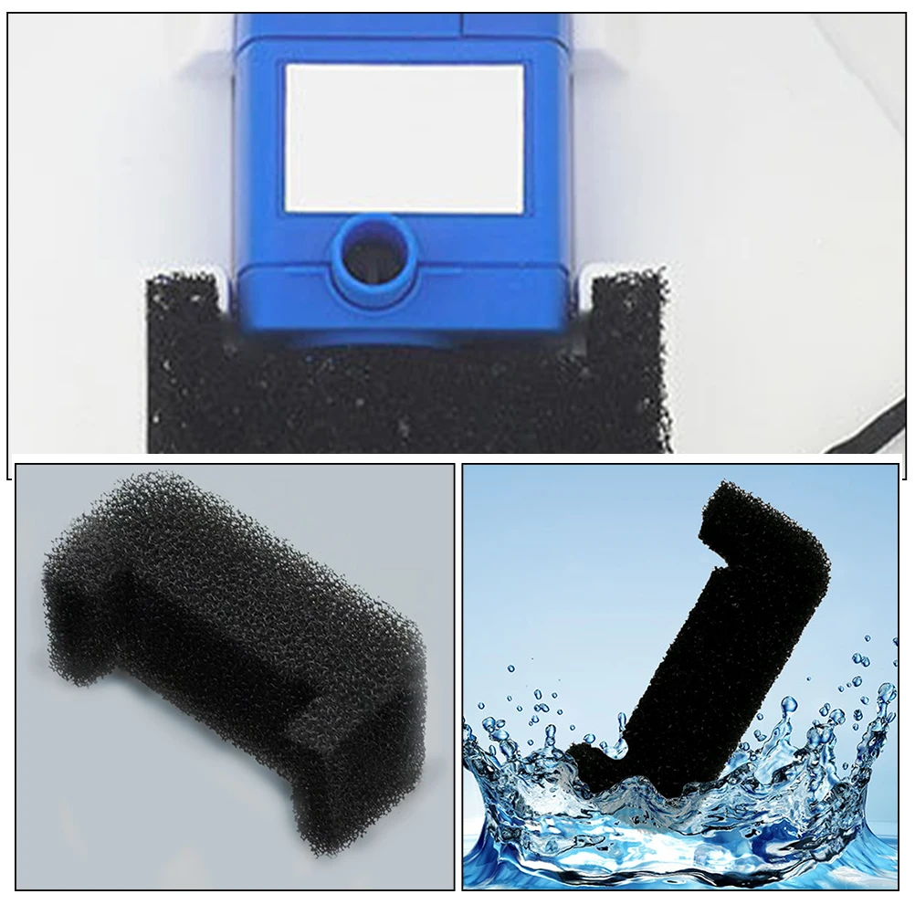 

6pcs U-Shaped Filter Replacement For Cat Fountain Filters Easy Install Debris Protection Safe Sponge Material Pet Water Filter