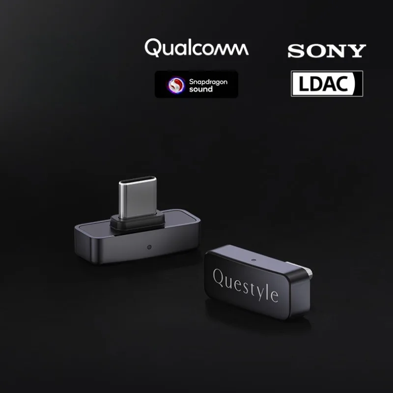 Questyle QCC Dongle Pro2 Bluetooth Transmitter LDAC/aptX Sound Bluetooth 6.1 LHDC 48ms Low Latency Plug-and-Play Multi-Platform