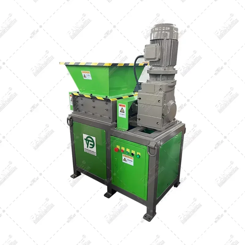 Double Axis Single Reducer Shredder Forestry Machinery Mini Wood Chipper Shredder