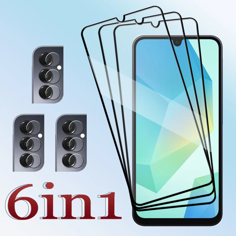 SM-A165F Upgrade Displayschutzfolie für Samsung Galaxy A16 Ultra-Klares Panzerglas A16 Weiche Faser-Kamerafolie
