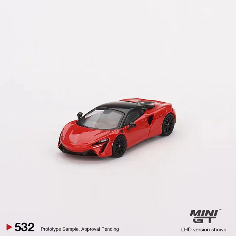 

MINIGT 1:64 Model Car Artura Vermillion Alloy Die-Cast Sport Vehicle #532 LHD Red