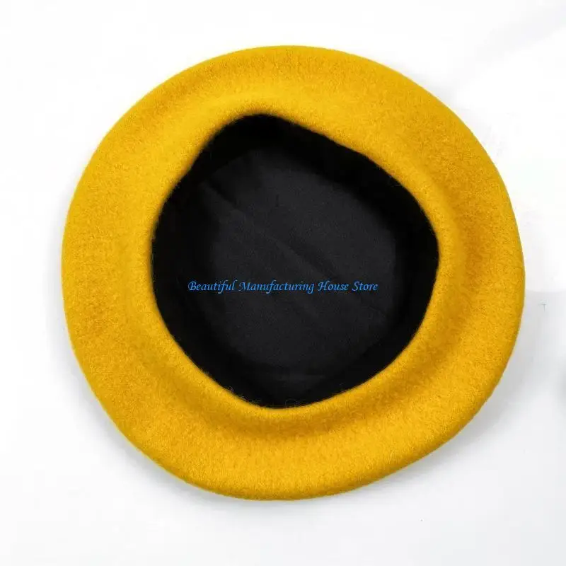 E56A Fashionable Cap Hat For Women Balmoral hat Slouchy Painter Hat All-Match Newsboy Cap For Square Face