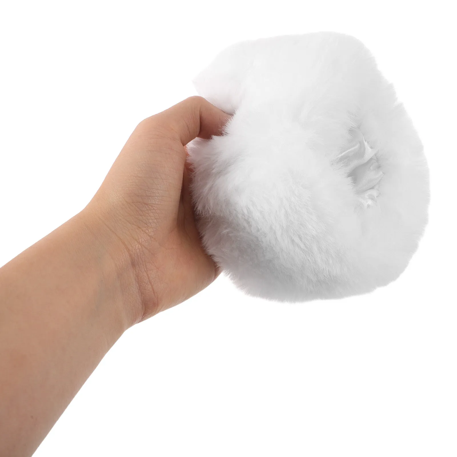 

2 пары белых накладных манжет на запястья, зимние грелки для рук, женские манжеты-рукава для использования на улице в холодную погоду