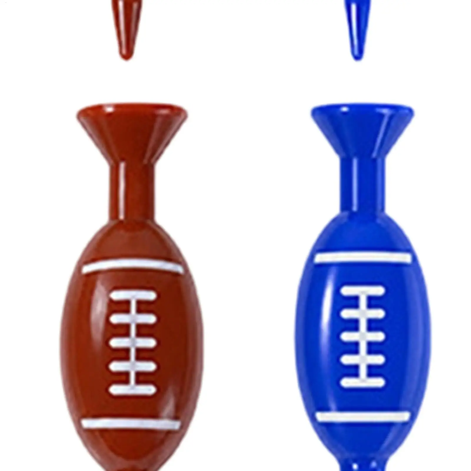 Long Golf Tees 10 Piece Football Shape Multi-colored Training Support Professional Golf Tees For Enhanced Durability & Stability