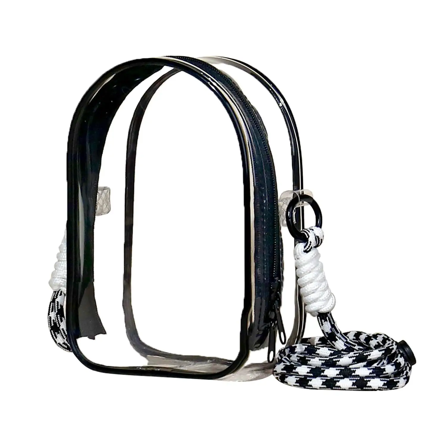 

15cm Colorful Thicken Transparent PVC Mystery Transparent Crossbody Bag Cute Plush Doll Bag Organization Dustproof Case