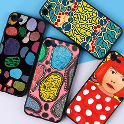 Yayoi Kusama Art Phone Case For iPhone 14 11 12 13 Mini Pro XS Max Cover 6 7 8 Plus X XR SE 2020 Funda Shell