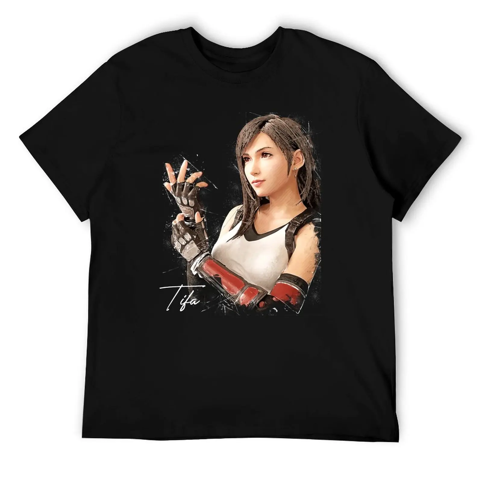 

FF7 Тифа Локхарт/идеальный подарок для друзей футболка незаменимая футболка футболки хлопок 100% футболка мужская роскошная футболка