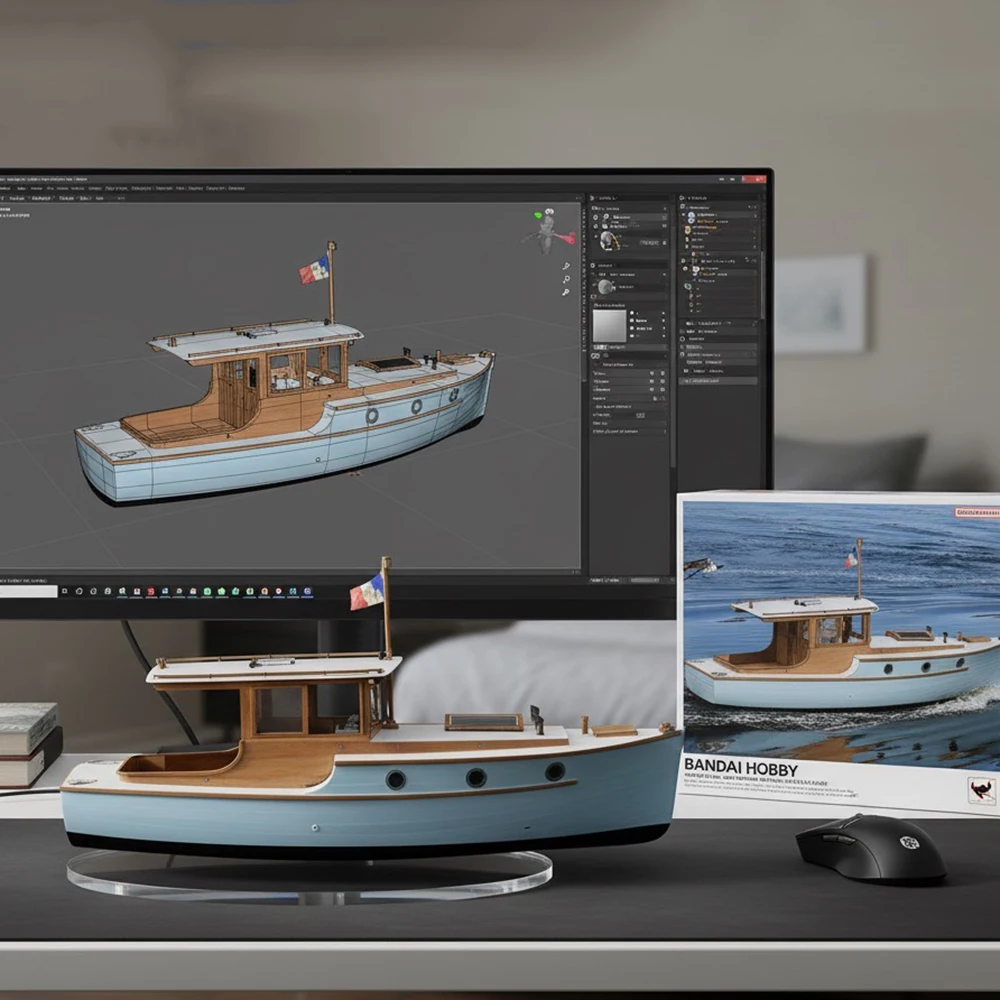 RCボート 70cm ヨーロッパ風 クラシック 小型ヨット ラジコンボート 木製構造 RCボート モデルキット 男の子向けおもちゃ