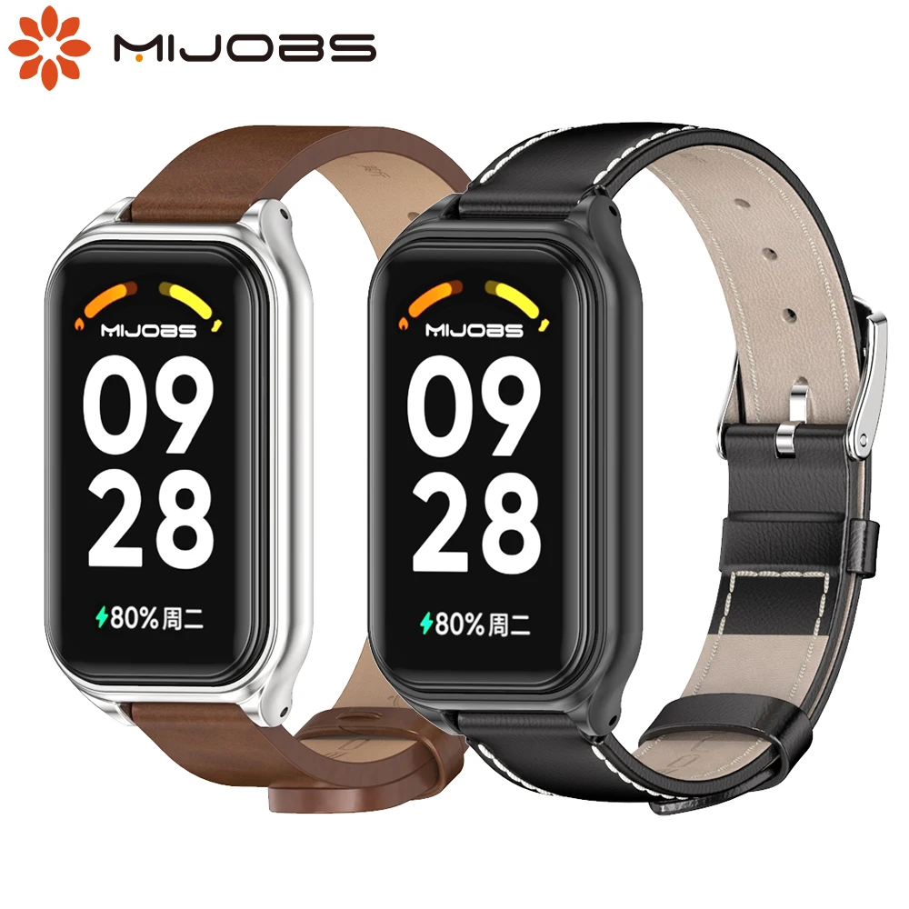 Strap For Xiaomi Mi Band 9 Active / Mi Band 8 Active Smart Bracelet Replacement Watchband Leather Wristband Band 9 Active Correa