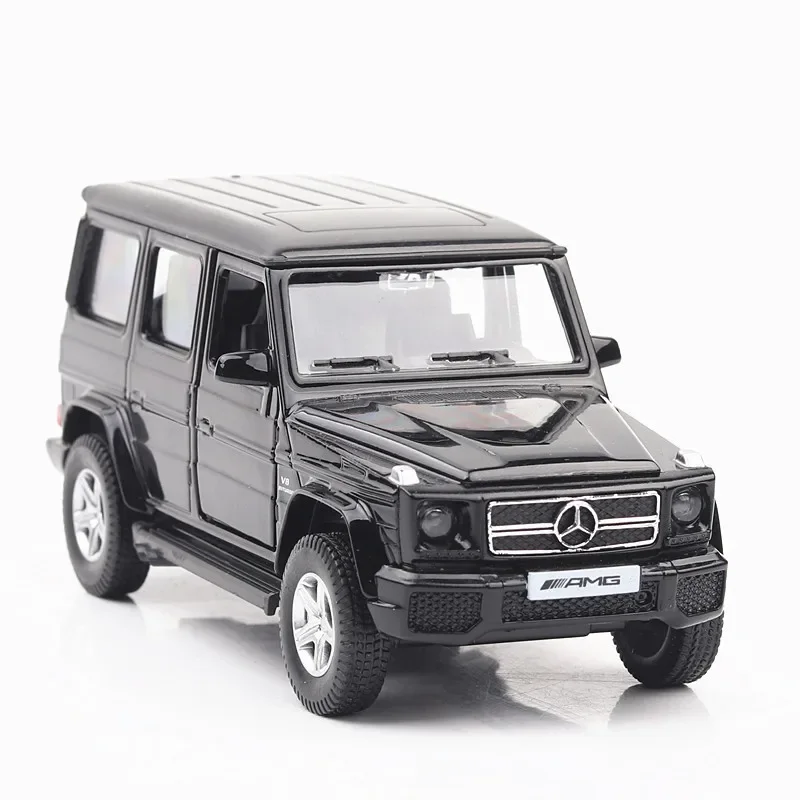1:36 Nowy Mercedes-Grand G G63 terenowy model pojazdu symulacja dźwięku i światła napęd na kółach zabawka samochód