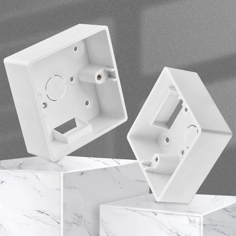 Picture 5: 86 Type Mounting Box Prastic External Mounting Box Standard 86mm*86mm Wall Surface Switch Socket Box Depth 35mm 40mm 52mm