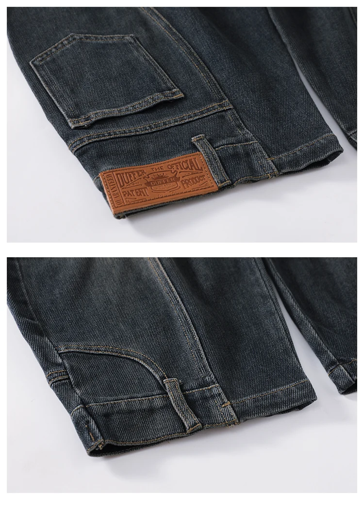 Neues Design Baggy Jeans für Mädchen, Herbst, locker, lässig, elastische Taille, Teenager-Kinder, weite Hosen, Streetwear, Kinderhosen – Detail 12
