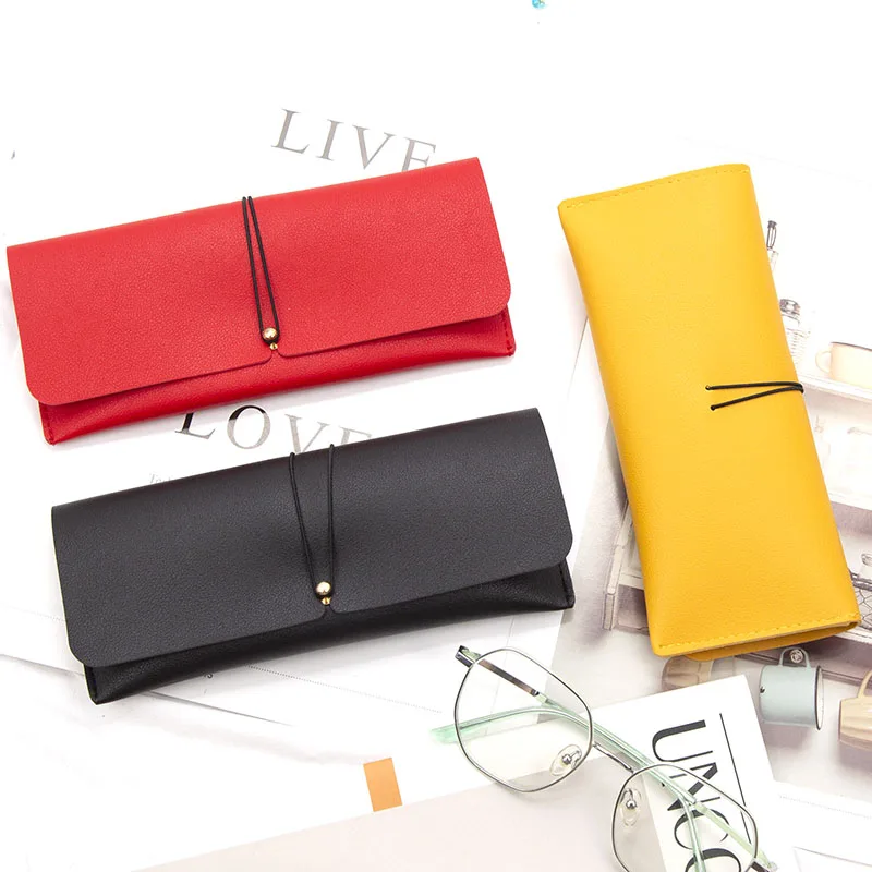 

New Unisex Soft Pu Leather Glasses Bag Fashion Glasses Protective Case Women Men Portable Sunglasses Boxes Eyewear Accessories