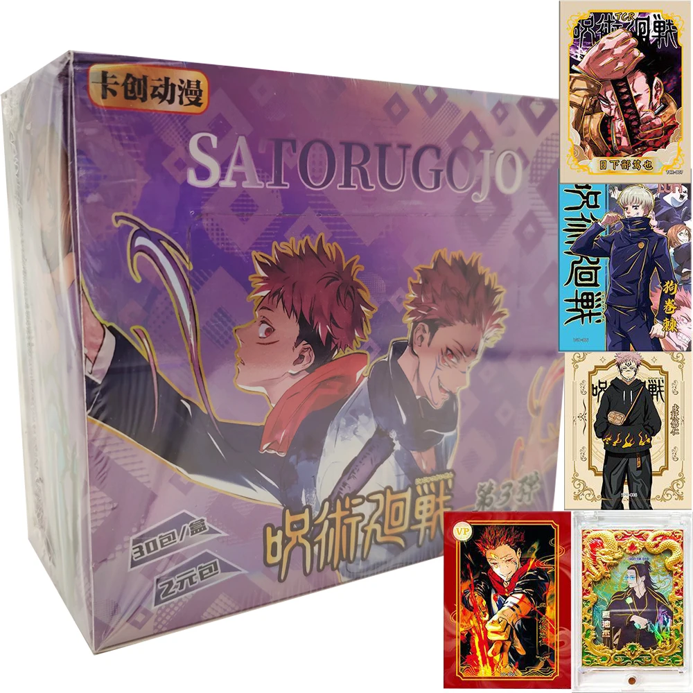 

Jujutsu Kaisen Collection Card Itadori Yuji Geto Suguru Fushiguro Megumi Anime Peripheral Characters Decoration Cards Kids Gifts