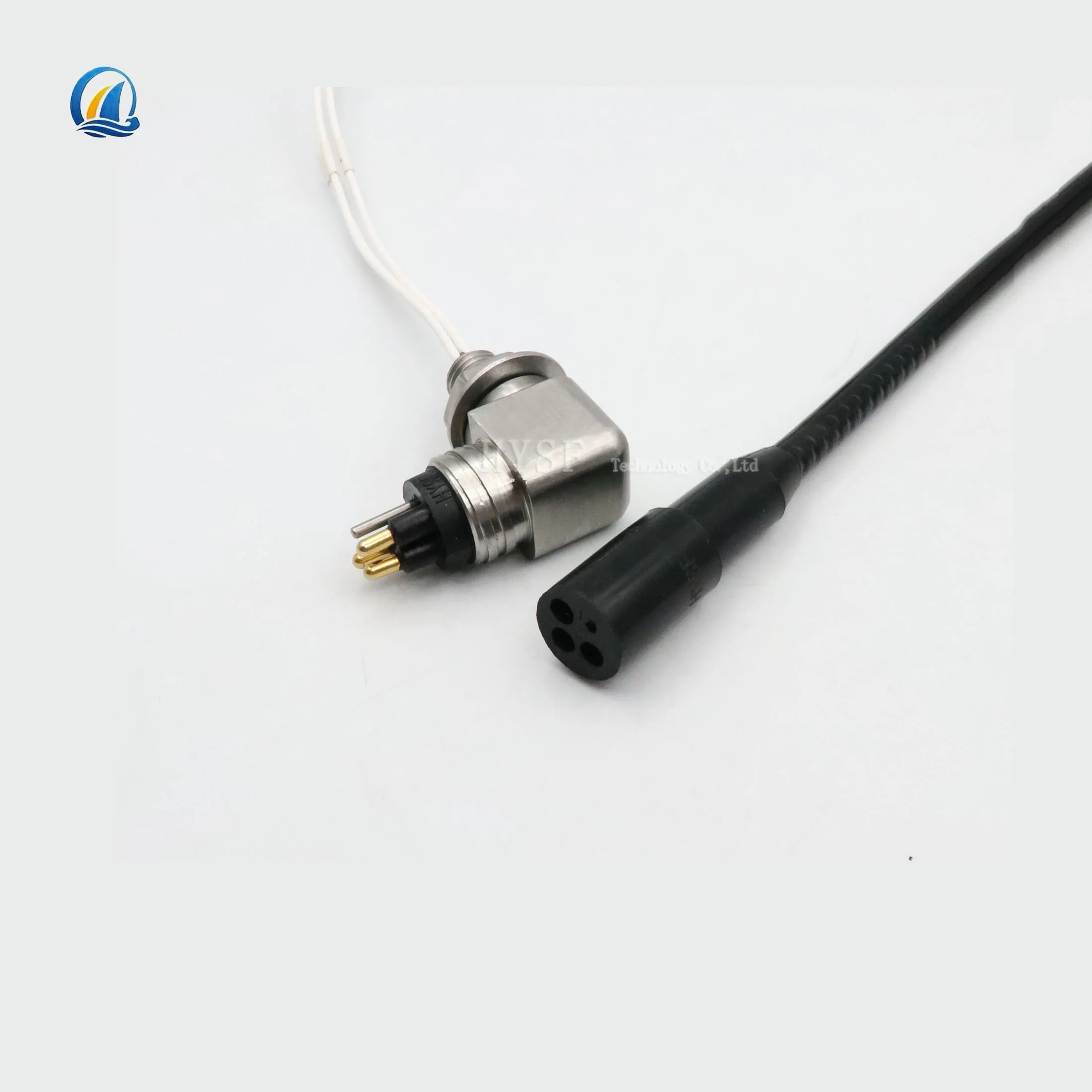 Kabel kedap air 3-core sudut L mikro konektor air dalam MCBHRA3M MCILRA3F