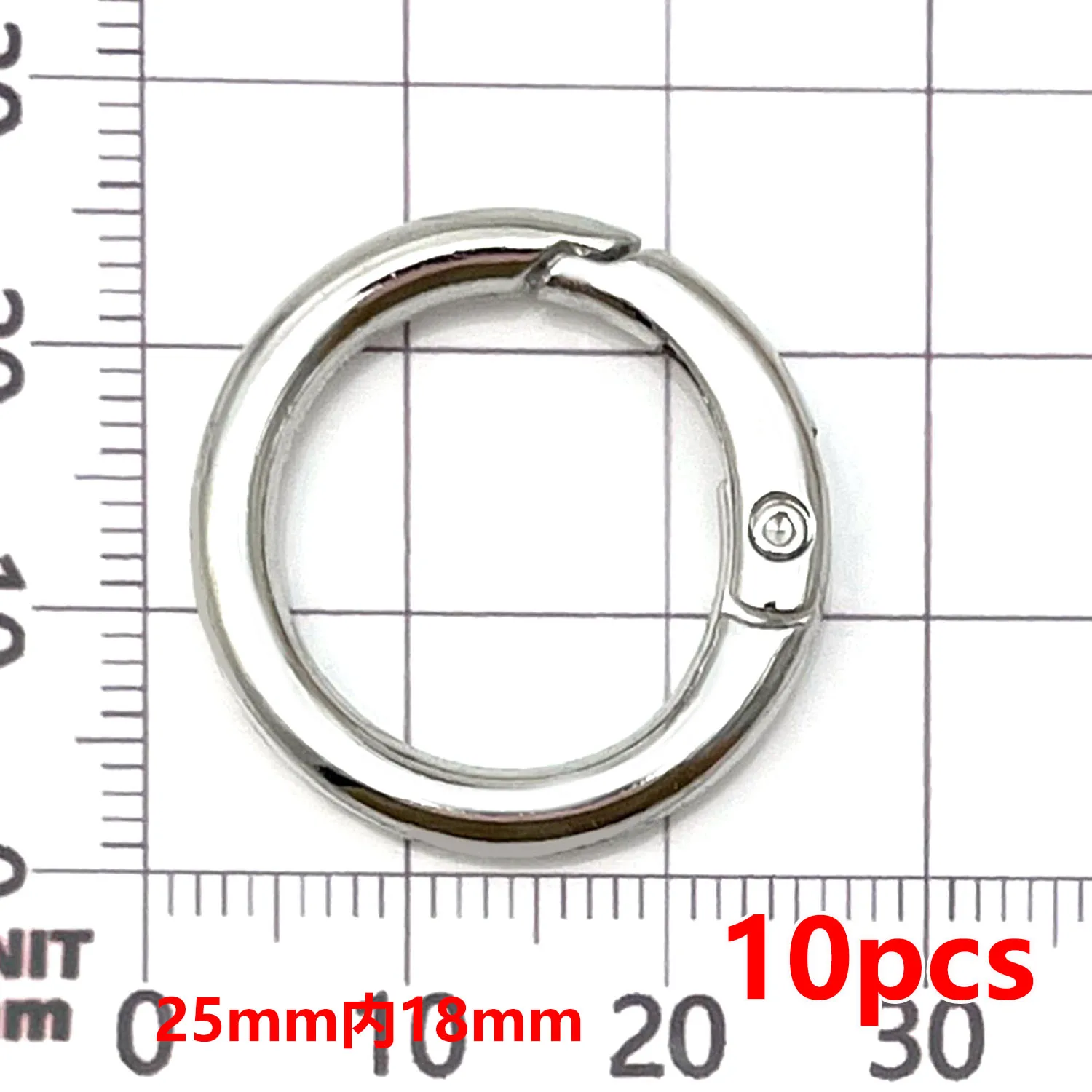 10pcs Mixed Shape Keychain Hardware Alloy
