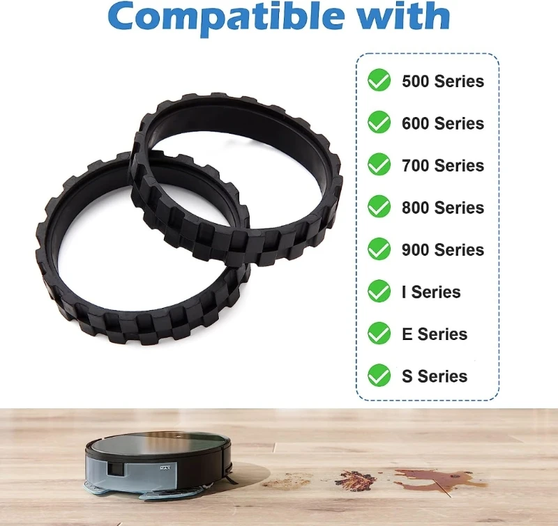 8 قطعة إطارات العجلات المطاطية استبدال معالجته مناسبة لـ I7، +، E5، E6، دروبشيبينغ