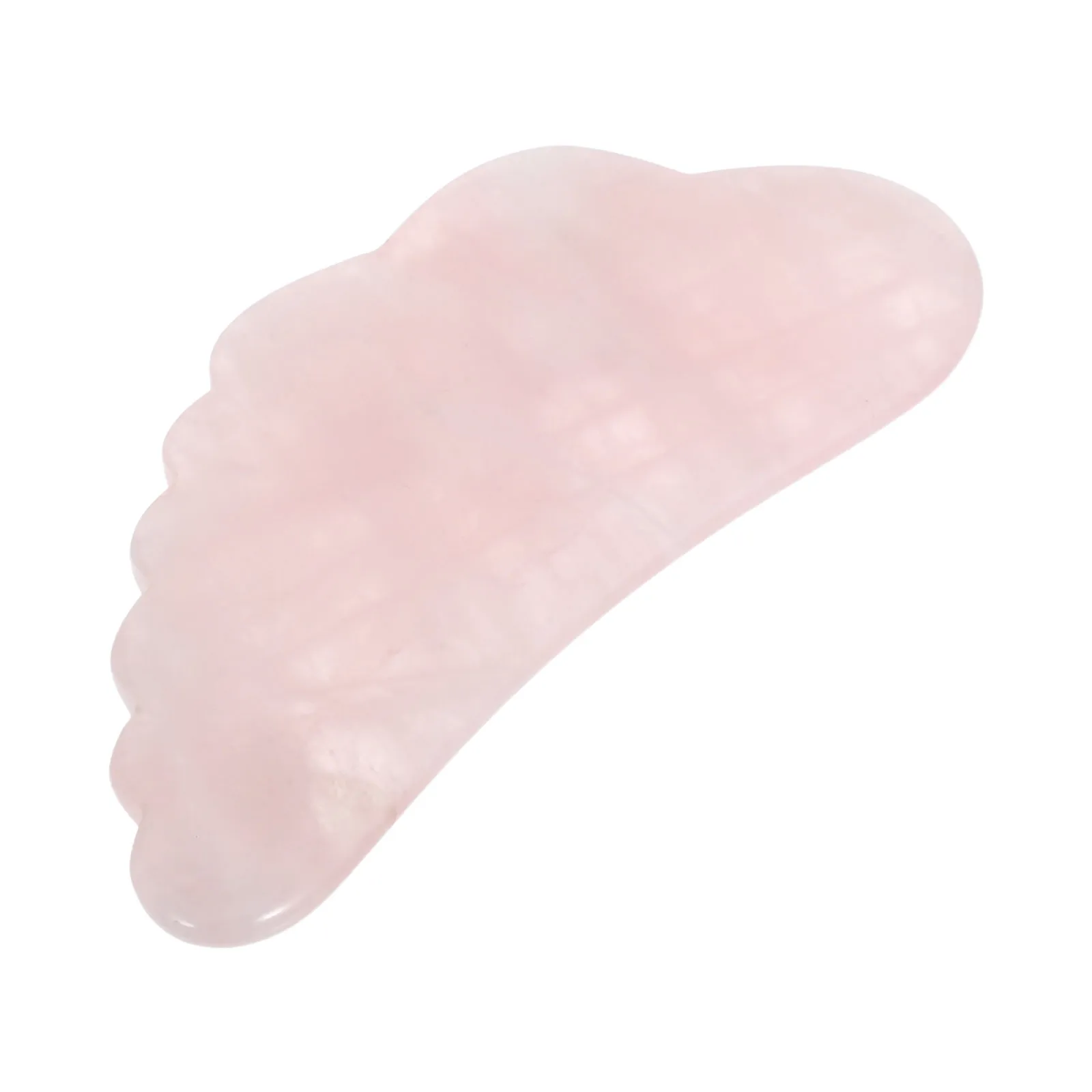 Raschietto in cristallo rosa Strumento per la cura del viso in cristallo naturale Texture liscia Massaggio sicuro per la terapia della spalla dell'occhio del collo del viso