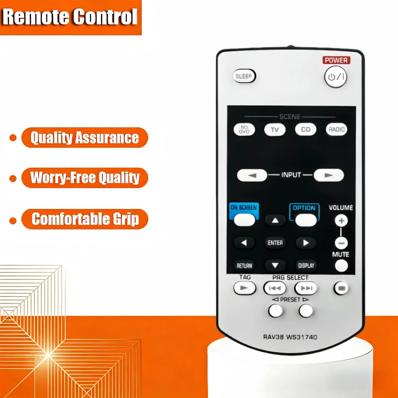 

Remote Controller with Intuitived Button Layout RAV38 for RX-V3900 RX-V2065 Amplifiers Easy Operating 896C