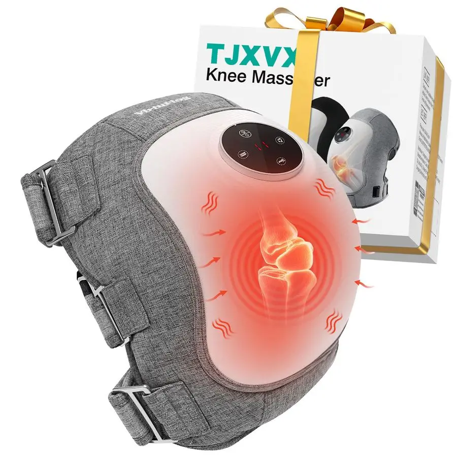 

Knee Massager with Heat, 3 Heating and Vibration and Kneading Modes, Deep Relaxation, Relief Fatigue, 5000mAh Battery, Portable